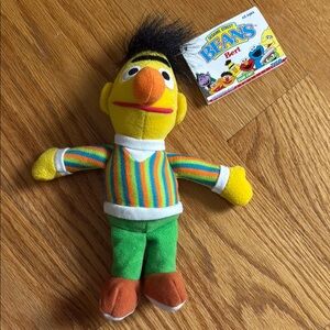 NWT Vintage Sesame Street Bert Beans
